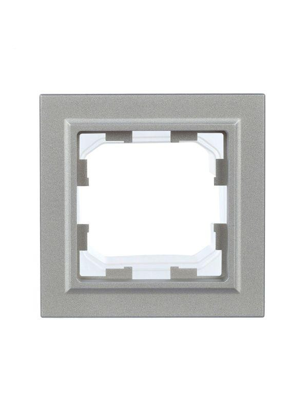 Рамка 1-м IP44 BRITE РУ-1-БрА-44 алюм. IEK BR-M12-44-K47