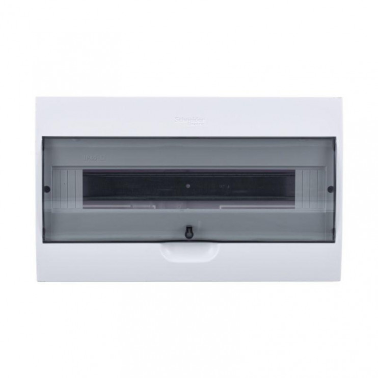 Бокс навесной ОП City9 Box 1 ряд 18мод. с прозр. дверцей SE EZ9E118S2SRU