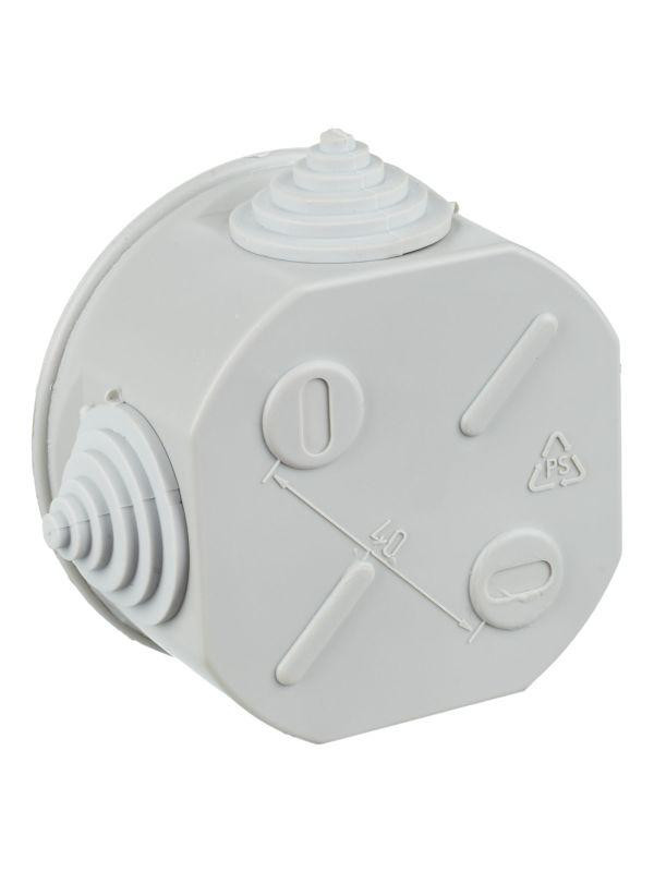 Коробка распаячная ОП 75х40 IP44 KM41237 (4 каб.ввод.) IEK UKO11-075-040-000-K41-44