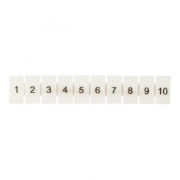 Маркеры для UT/ST/Push-in 2.5 с нумерацией 1-10 (уп.100шт) EKF zb-st-2.5-1-10