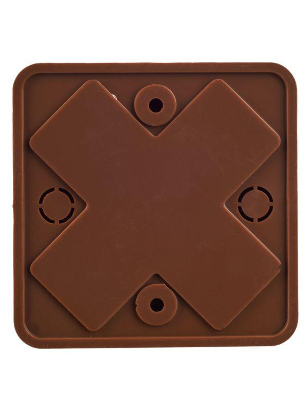 Коробка распаячная ОП 75х75х20 IP20 КМ41212-05 (6 клем. 6кв.мм) дуб IEK UKO10-075-075-020-K24