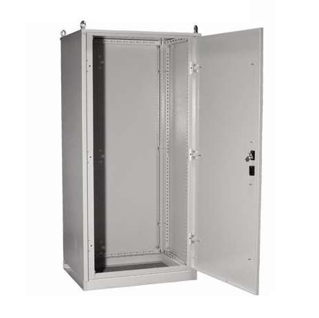 Корпус КСРМ хх.8.4-2 36 IP31 (Место 2: крыша + цоколь + боковые и фасадные стяжки + замок + петли + метизы) метал. IEK YKM30-M2-84-36