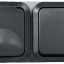 Блок ОП розетка + выключ. горизонт. TORS 16А IP55 TS142 графит IEK TS-G10-6-55-V-K53