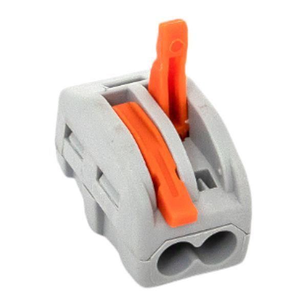 Клемма строительно-монтажная СМК 222-412 2-проводная 0.08-2.5кв.мм с рычагом (уп.100шт) PROxima EKF plc-smk-412