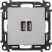 Устройство зарядное Valena Life с 2-мя USB-разъемами 240В/5В 1500мА с лиц. панелью алюм. Leg 753612