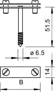 Держатель для плоских проводников 708 40 HG OBO 5030242