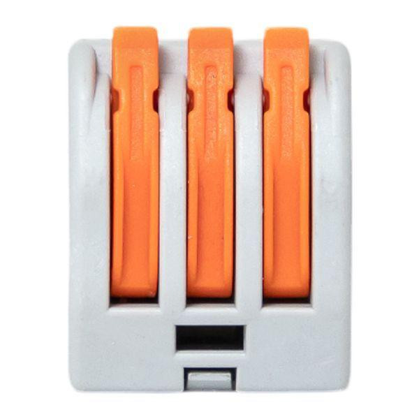 Клемма строительно-монтажная СМК 222-413 3-проводная 0.08-2.5кв.мм с рычагом (уп.100шт) PROxima EKF plc-smk-413