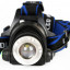 Фонарь аккумуляторный налобный E150 CREE 3Вт фокус 3 режима 220В пластик. черн. (бокс) Ultraflash 12188