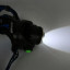 Фонарь аккумуляторный налобный E150 CREE 3Вт фокус 3 режима 220В пластик. черн. (бокс) Ultraflash 12188