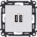 Розетка USB 2-м Valena Life 240В/5В 2400мА с лицев. панелью механизм бел. Leg 753412