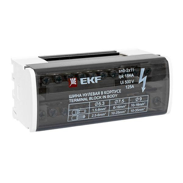Шина нулевая в корпусе 2х11 EKF sn0-2x11