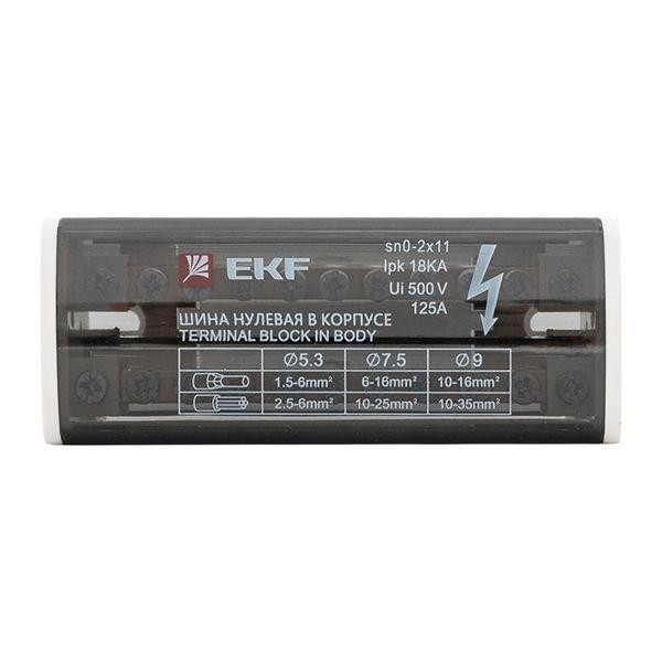 Шина нулевая в корпусе 2х11 EKF sn0-2x11