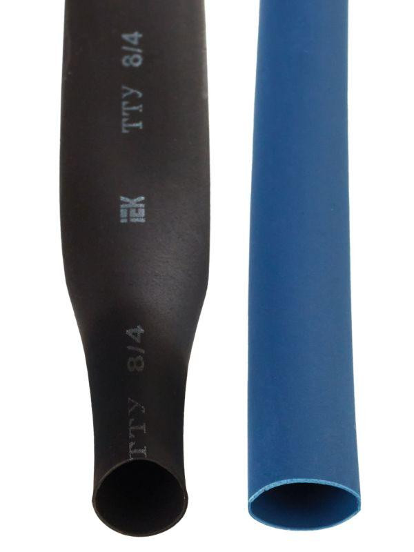 Набор трубок термоусадочных тонкостен. ТТУ 2/1; 4/2; 6/3; 8/4 (ЖЗ; С; К; Ч) 20х8см разноцвет. IEK UDRS-D2-D8-10-1