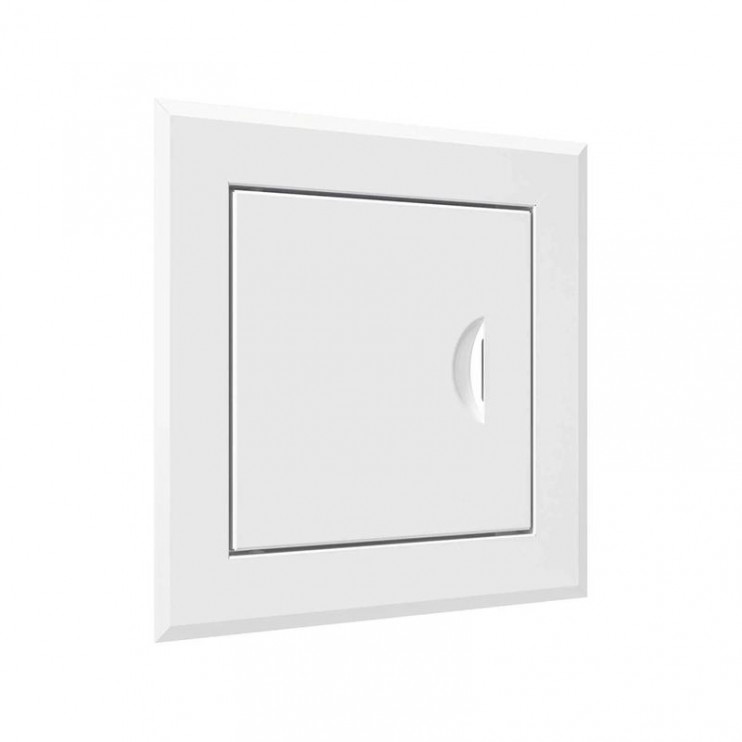 Люк-дверца ревизионная 360х360мм фланец 300х300мм с ручкой сталь покрытие - полимер EVECS ЛТ3030Мп