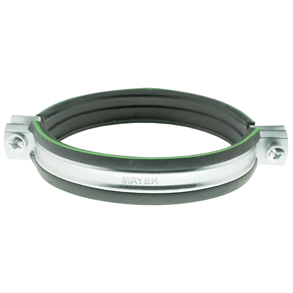 Хомут трубный MAYER 120-130мм M10 с уплотнением 1001301