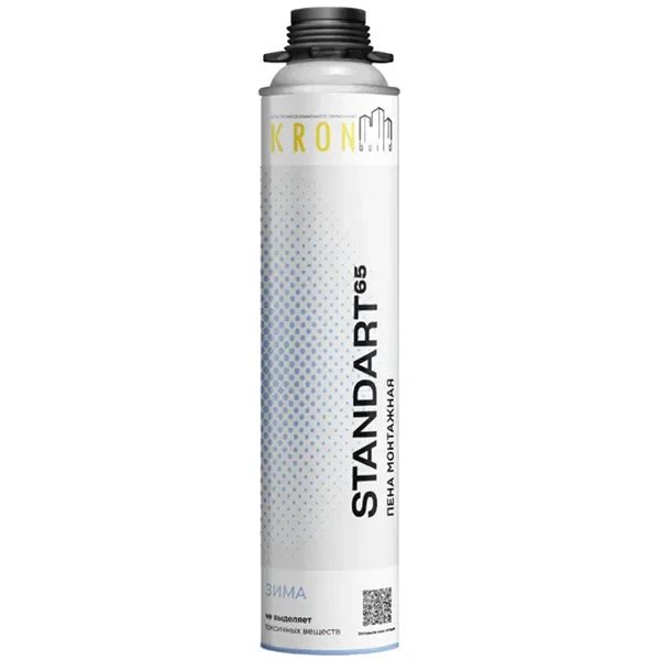 Пена монтажная KRONBUILD STANDART 65 ЗИМА купить ТД АЛЬФА