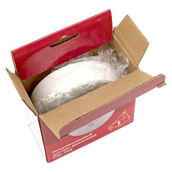 Датчик движения микроволновый MW-703 1200Вт 360град. до 10м (рег.) IP20 EKF dd-mw-703