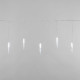 Гирлянда светодиодная "Айсикл" (бахрома) "Сосульки" 1.5х0.25м 10LED бел. 0.51Вт IP20 провод прозр. Neon-Night 303-068