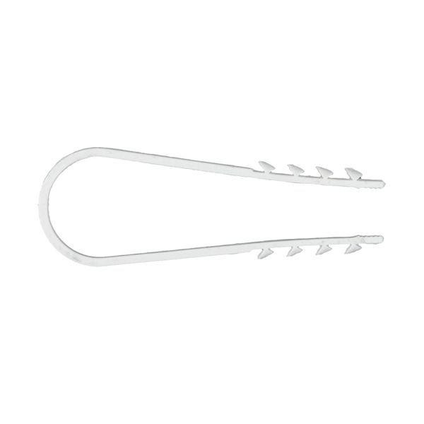 Дюбель-хомут d19-25мм для круглого кабеля бел. (уп.50шт) PROxima EKF plc-ncs50-19x25w