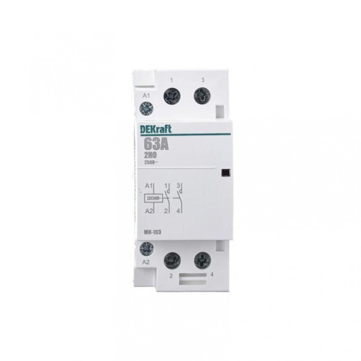 Контактор модульный МК-103 2НО 63А 230В DEKraft 18085DEK