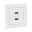 Розетка USB 2-м Стокгольм 2.1А механизм бел. PROxima EKF EYR16-028-10-2USB