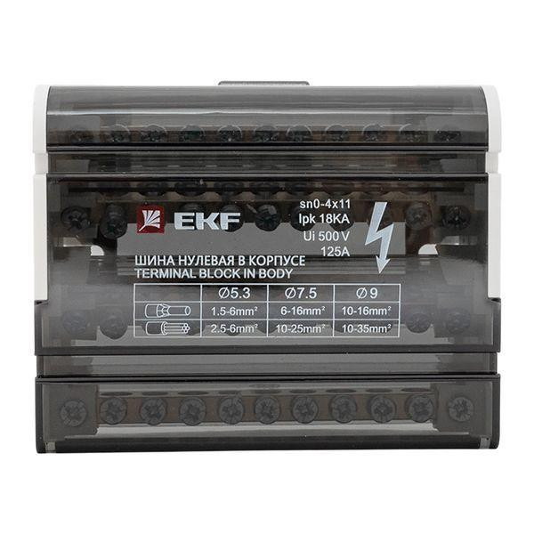 Шина нулевая в корпусе 4х11 EKF sn0-4x11