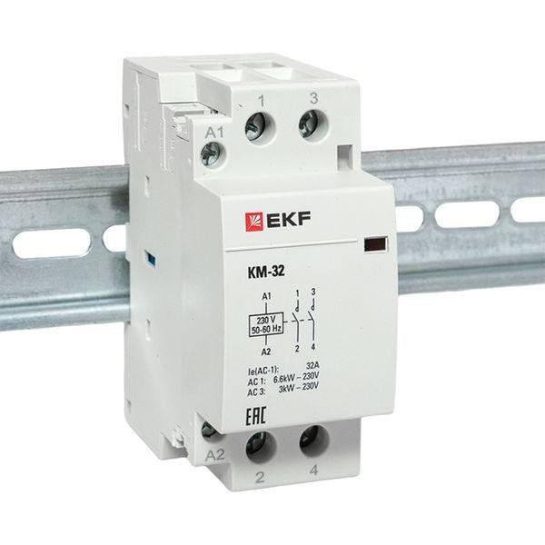 Контактор модульный КМ 32А 2NО (2 мод.) EKF km-2-32-20