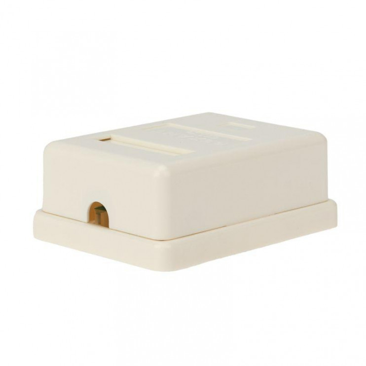 Розетка компьютерная 1-м ОП RJ45 кат.5E UTP неэкранир. бел. Rexant 03-0121