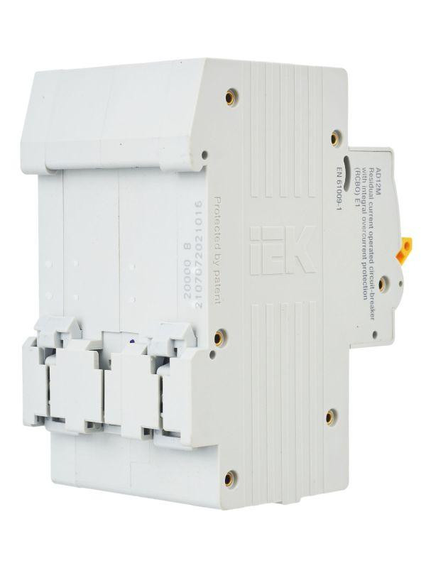 Выключатель автоматический дифференциального тока 2п B 16А 30мА тип A 4.5кА АД-12М KARAT IEK MAD12-2-016-B-030