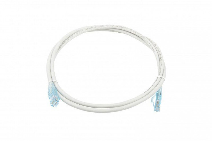 Патч-корд PC-LPM-UTP-RJ45-RJ45-C6-1.5M-LSZH-GY U/UTP кат.6 LSZH 1.5м сер. Hyperline 42237