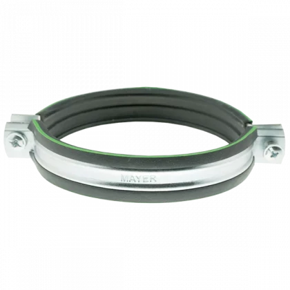 Хомут трубный 162-170мм 6" M10 с уплотнением MAYER