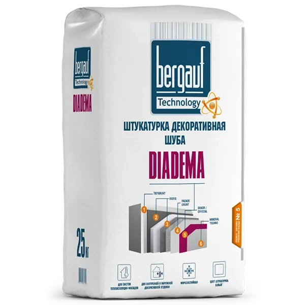 Штукатурка BERGAUF Diadema декоративная шуба 25 кг купить цена ТД АЛЬФА