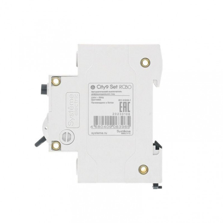 Выключатель автоматический дифференциального тока 2п (1P+N) C 10А 30мА тип AC 4.5кА City9 Set 230В SE C9D34610