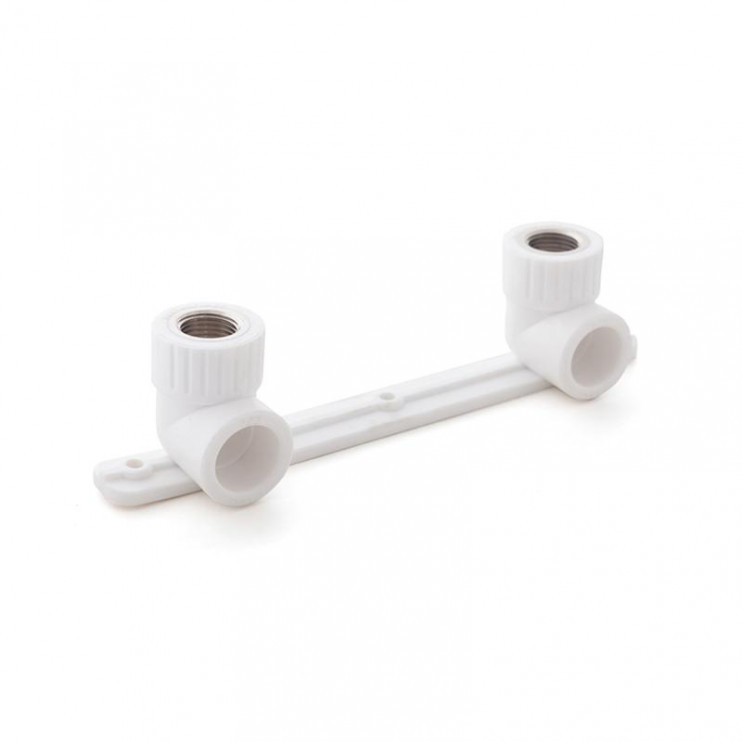 Угольник комбинированный под смеситель PPR внутр. резьба 20х1/2 бел. RTP 10701