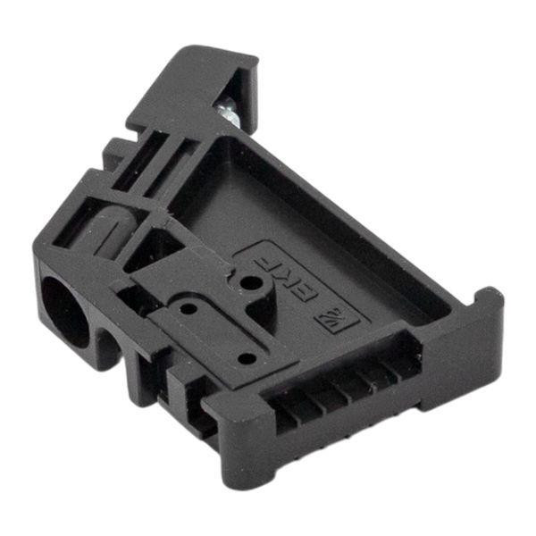 Ограничитель на DIN-рейку 1 винт EW пластик. EKF ahdw-ew