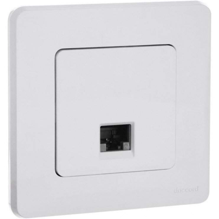 Розетка компьютерная Inspiria RJ45 кат.5E UTP бел. Leg 673825