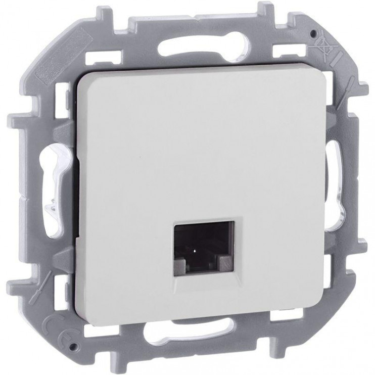 Розетка компьютерная Inspiria RJ45 кат.5E UTP бел. Leg 673825