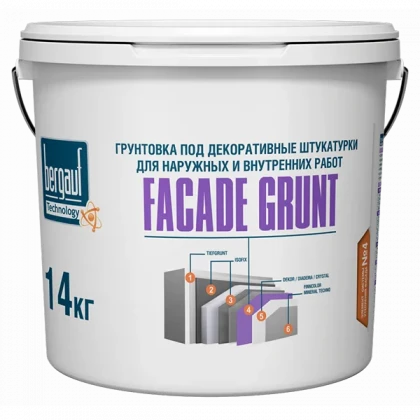 Грунтовка BERGAUF Facade Grunt U под декоративные штукатурки 14кг