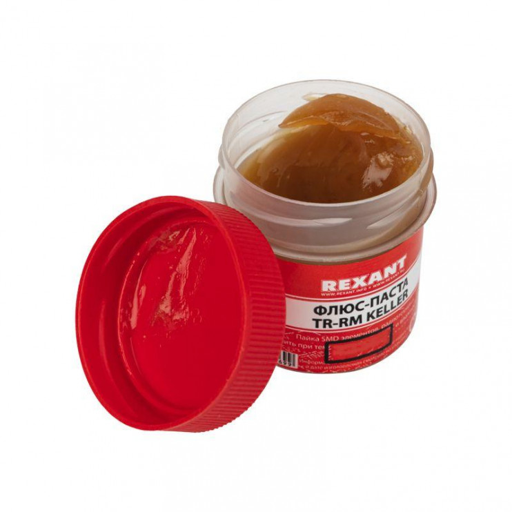 Флюс для пайки паста TR-RM KELLER 20 мл банка Rexant 09-3690