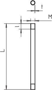 Труба с резьбой горячее цинк. M63 3000мм SM63W FT (дл.3м) OBO 2046540