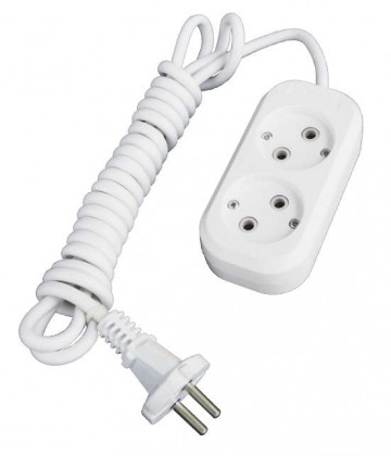 Удлинитель 2х7м без заземл. 10А IP20 Е-202 ПВС 2х1 АБС-пластик UNIVersal 9631962