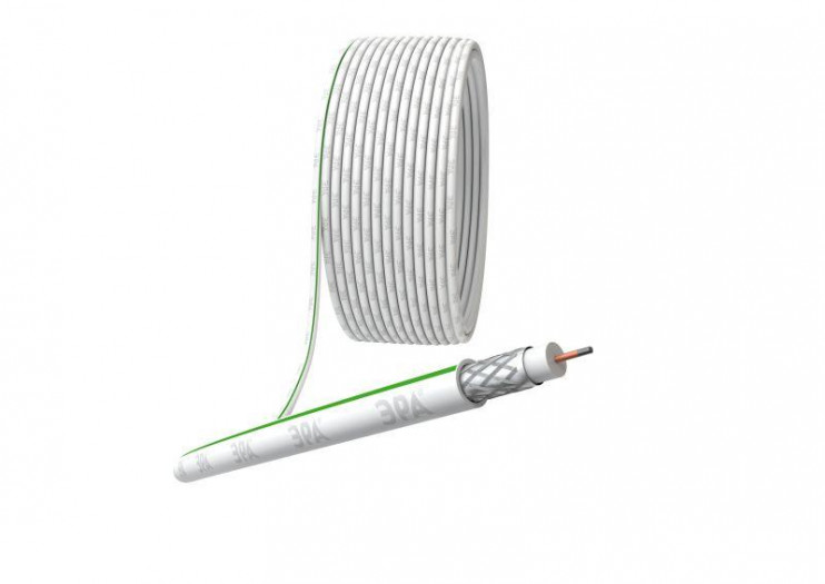 Кабель коаксиальный SAT 703 B.CCS/оплетка Al 75проц. PVC Simple 75Ом бел. (м) Эра Б0044608