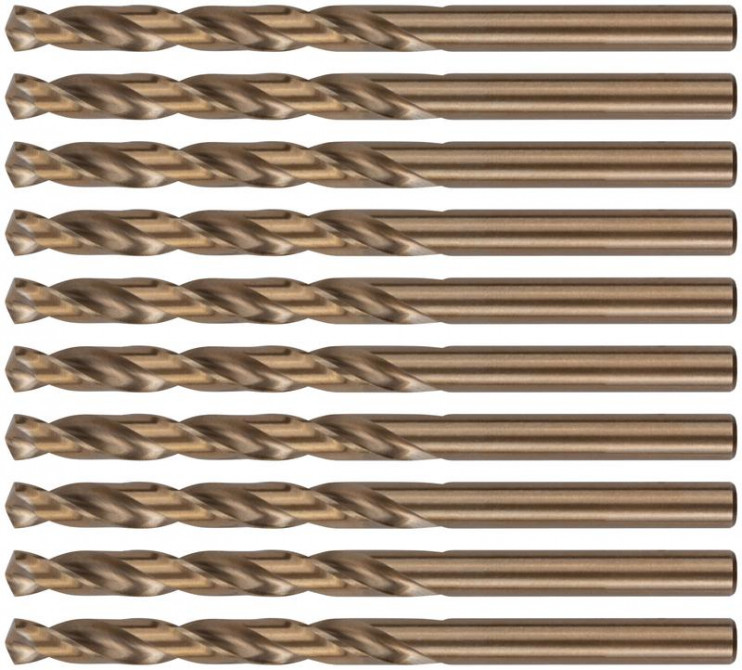 Набор сверл по металлу Profi 6х93мм с кобальтом 5проц. (уп.10шт) Cutop 48-60-10