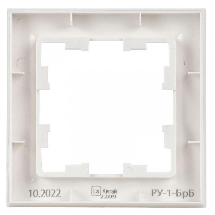 Рамка 1-м BRITE РУ-1-БрБ бел. IEK BR-M12-K01