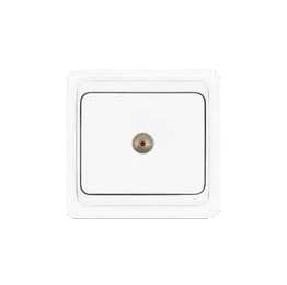 Розетка телевизионная TV 1-м СП Валери бел. UNIVersal В0027