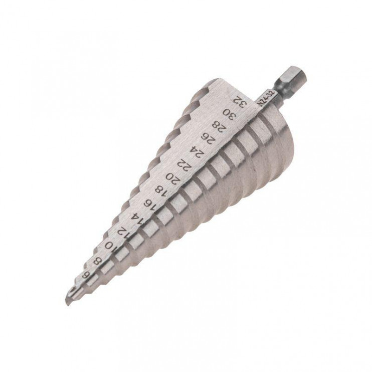 Сверло по металлу ступенчатое 4.0-32.0мм Kranz KR-12-6603