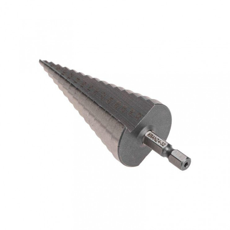 Сверло по металлу ступенчатое 4.0-32.0мм Kranz KR-12-6603