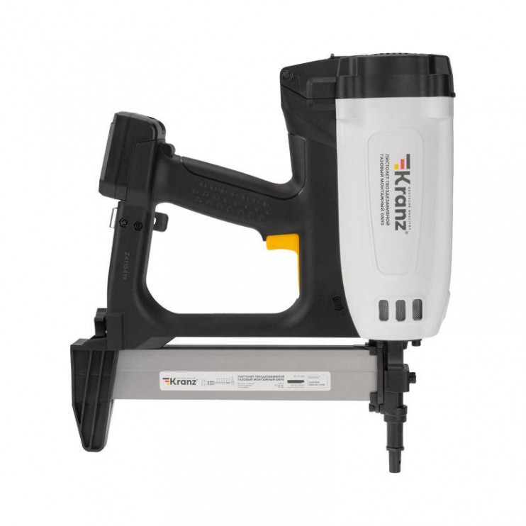 Пистолет гвоздезабивной газовый монтажный GN95 95Дж длина гвоздей 15-40мм d2.7-3мм KRANZ KR-16-1650