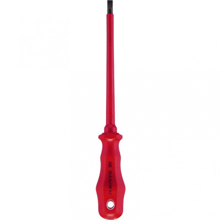 Отвертка диэлектрическая шлицевая SL6.5х150 K2 1000В ARMA2L 3 IEK A2L3-SC30-K2-SL-65-150