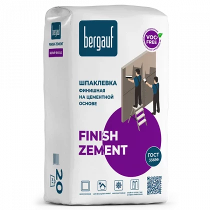 Шпаклевка BERGAUF Finish Zement цементная 20кг